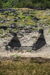 Vidange du lac de Guerlédan